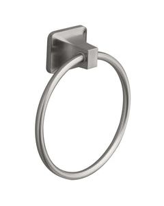 OakBrook Brushed Nickel Towel Ring Die Cast Zinc