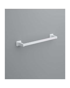 OakBrook Satin White Towel Bar 18 in. L Die Cast Zinc