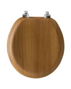 Bemis Mayfair Round Oak Wood Toilet Seat