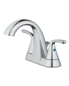 OakBrook Chrome Two-Handle Bathroom Sink Faucet 4 in.