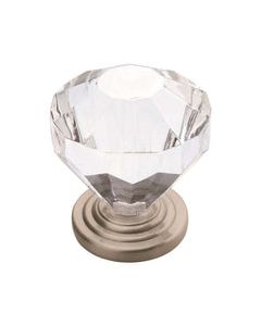 Amerock Traditional Classics Round Furniture Knob 1-1/4 in. D 1-1/5 in. Satin Nickel 5 pk