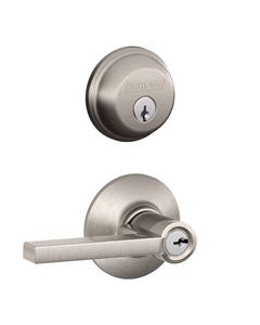 Schlage Latitude Satin Nickel Metal Single Cylinder Deadbolt