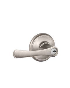 Schlage Avila Satin Nickel Entry Lever 1-3/4 in
