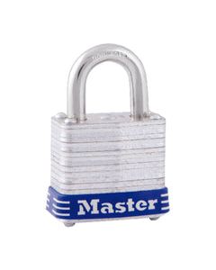 Master Lock 1 in. H X 11/16 in. W X 1-1/8 in. L Laminated Steel 4-Pin Cylinder Padlock