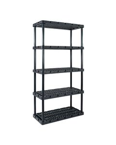 Gracious Living Knect-A-Shelf 72 in. H X 36 in. W X 18 in. D Resin Shelving Unit