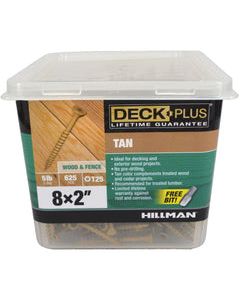 Deck Plus No. 8 X 2 in. L Star Flat Head Exterior Deck Screws 5 lb