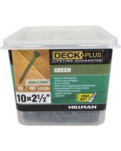 Deck Plus No. 10 X 2-1/2 in. L Star Flat Head Exterior Deck Screws 5 lb 365 pk