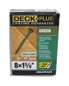 Deck Plus No. 8 X 1-5/8 in. L Star Flat Head Exterior Deck Screws 1 lb