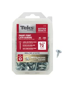 Teks No. 8 X 1/2 in. L Phillips Truss Head Lath Screws 260 pk