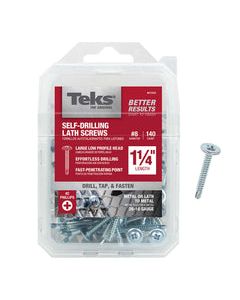 Teks No. 8 X 1-1/4 in. L Phillips Truss Head Lath Screws 140 pk