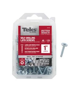 Teks No. 8 X 1 in. L Phillips Truss Head Lath Screws 170 pk
