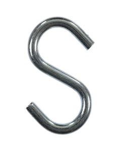 Ace Small Zinc-Plated Silver Steel 2.75 in. L S-Hook 160 lb 2 pk