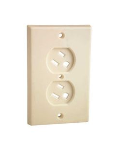Prime-Line Ivory Plastic Swivel Outlet Cover 1 pk