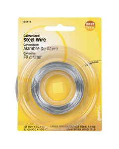 Hillman 100 ft. L Galvanized Steel 32 Ga. Wire