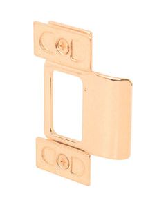 Prime-Line 2.75 in. H X 1.25 in. L Polished Brass Brass Door Strike