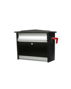 Gibraltar Mailboxes Mailsafe Contemporary Aluminum Wall Mount Black Locking Mailbox