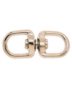Campbell 3/4 in. D X 3 in. L Nickel-Plated Zinc Double Eye Swivel 100 lb