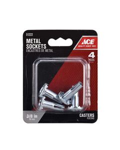 Ace Stamped Metal Caster Socket 1 pk