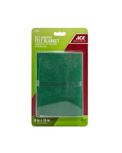 Ace Felt Self Adhesive Blanket Green Square 6 in. W X 18 in. L 1 pk