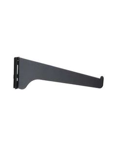 Knape & Vogt Black Steel Regular Duty Bracket 16 Ga. 8 in. L 160 lb.