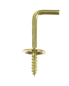 Ace Medium Polished Brass Green Brass 1-7/64 in. L Shoulder Hook 6 lb 4 pk