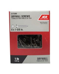 Ace No. 6 wire X 1-5/8 in. L Phillips Drywall Screws 1 lb 230 pk
