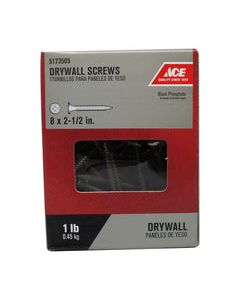 Ace No. 8 wire X 2-1/2 in. L Phillips Drywall Screws 1 lb 112 pk