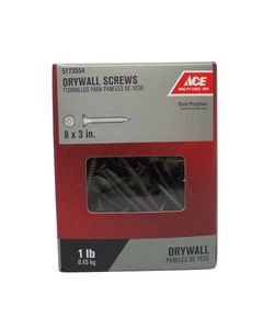 Ace No. 8 wire X 3 in. L Phillips Drywall Screws 1 lb 94 pk