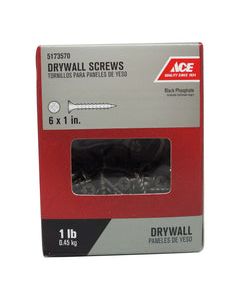 Ace No. 6 wire X 1 in. L Phillips Drywall Screws 1 lb 343 pk