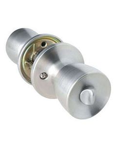 Home Plus Satin Chrome Privacy Lockset 1-3/4 in.
