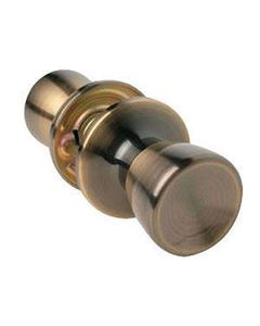 Home Plus Antique Brass Passage Lockset 1-3/4 in.