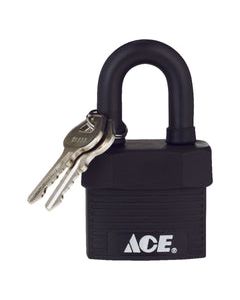 Ace 1-5/8 in. H X 1-3/4 in. W X 1-1/8 in. L Steel Double Locking Padlock