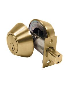 Home Plus Polished Brass Brass Double Cylinder Deadbolt