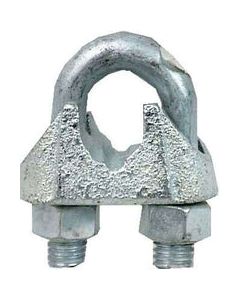 Campbell Electrogalvanized Malleable Iron Wire Rope Clip 2-3/4 in. L