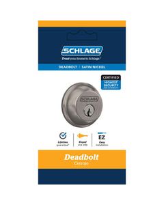 Schlage Satin Nickel Zinc Single Cylinder Deadbolt