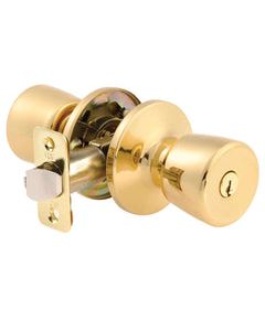 Ace Tulip Polished Brass Entry Knob Right or Left Handed