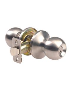 Ace Ball Satin Entry Lockset 1-3/4 in.