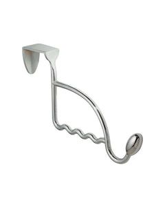 iDesign 4-1/2 in. L Chrome Silver Metal Medium Over-the-Door Garment Hook 1 pk