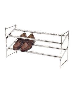 Whitmor 8-3/4 inch H X 24 inch W X 14 inch L Steel Expanding and Stacking Shoe Rack