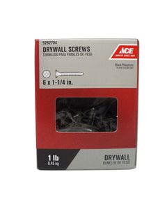 Ace No. 6 wire X 1-1/4 in. L Phillips Drywall Screws 1 lb 245 pk