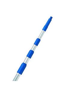 Ettore REA-C-H Telescoping 12 ft. L X 1 in. D Aluminum Extension Pole Silver/Blue