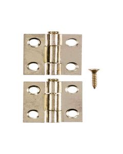 Ace 2.750 in. W X 1 in. L Bright Brass Gold Brass Narrow Hinge 2 pk