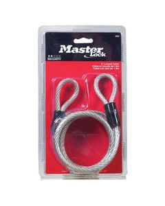 Master Lock 1/4 in. D X 72 in. L Vinyl Coated Steel Coiled Cable