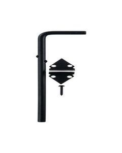 Ace 12 in. L Black Zinc Cane Bolt 1 pk