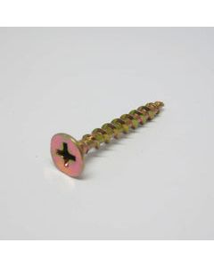 Ace No. 6 X 1-1/4 in. L Phillips Yellow Zinc Cabinet Screws 100 pk