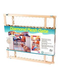 North States Brown 23 in. H X 26-42 in. W Wood Wire Mesh Gate