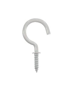 Ace Small White Steel 1.3125 in. L Cup Hook 15 lb 75 pk