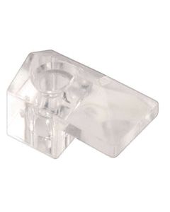 Prime-Line Clear Small Mirror Holder Clip 20 lb 6 pk