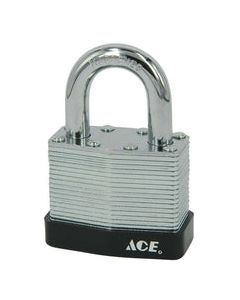 Ace 1-3/8 in. H X 1-3/4 in. W X 1-1/16 in. L Steel Double Locking Padlock