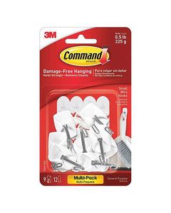 3M Command Small Plastic Wire Hooks 1.625 in. L 1 pk